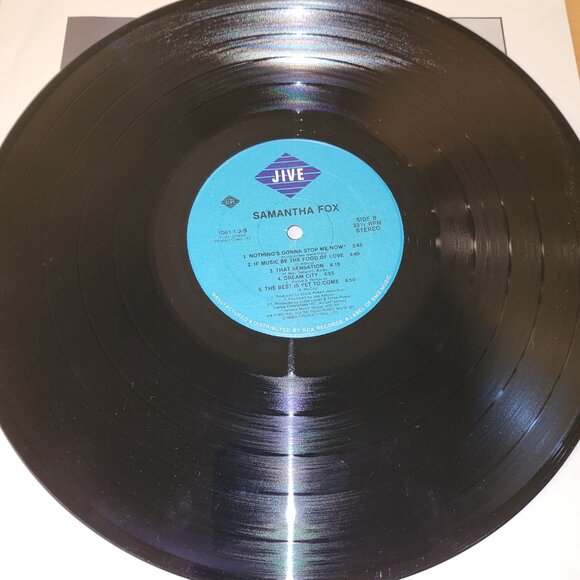SAMANTHA FOX Self Titled LP Vinyl 1987 Jive Records 1061-1-J Pop Music LP6 - Picture 5 of 9